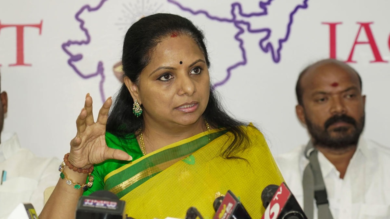 BRS leader K Kavitha leads hunger strike demanding early passage of Women's Reservation bill