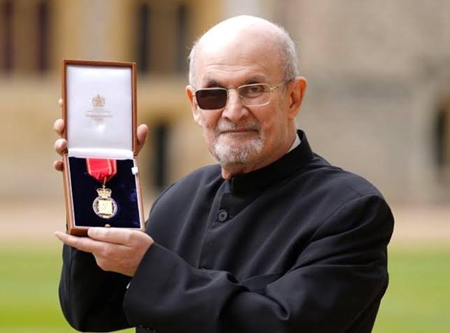 Salman Rushdie collects royal honour at Windsor Castle in UK