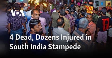 At least 4 dead, several injured in Bengaluru stampede