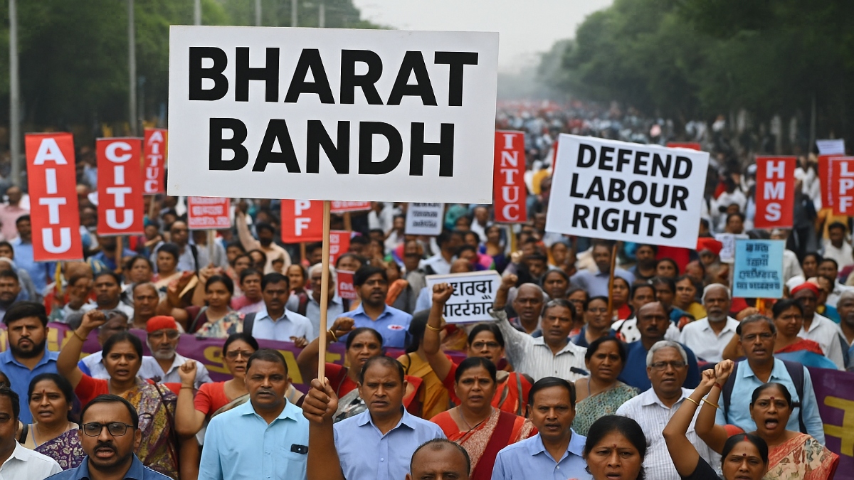 Bharat Bandh July 9, 2025 LIVE: Over 25 Crore Workers to Join Nationwide Strike; Major Disruptions Expected in Public Services