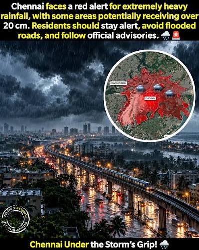 Extremely heavy rainfall forecast for Chennai; red alert issued