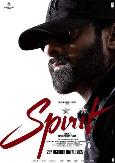 Prabhas-starrer 'Spirit' to release on October 29, 2027